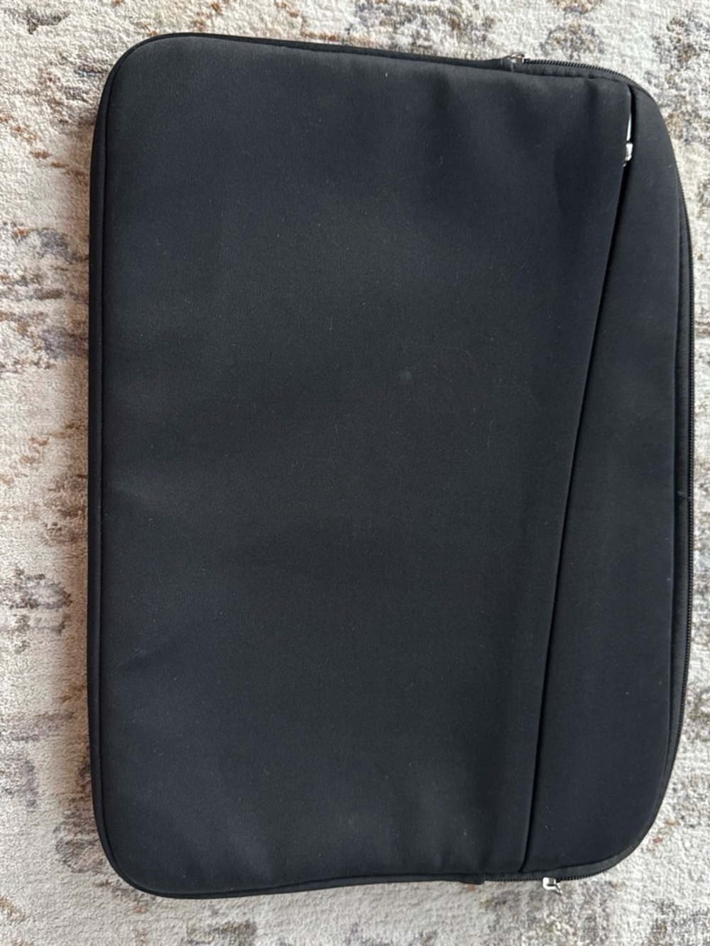 Amazon Black Zippered Laptop Sleeve with Slim Front Pocket